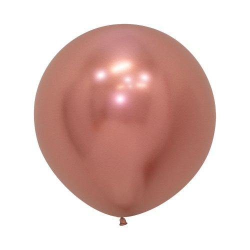 Reflex Rose Gold Latex Balloon - 60cm - The Base Warehouse