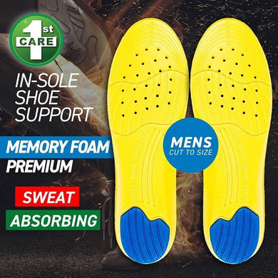 2 Pack Mens Shock Absorbing Memory Foam Insoles - The Base Warehouse