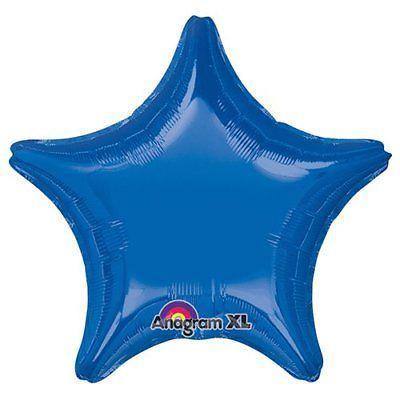 Metallic Dark Blue Star Shaped Foil Balloon - 45cm - The Base Warehouse