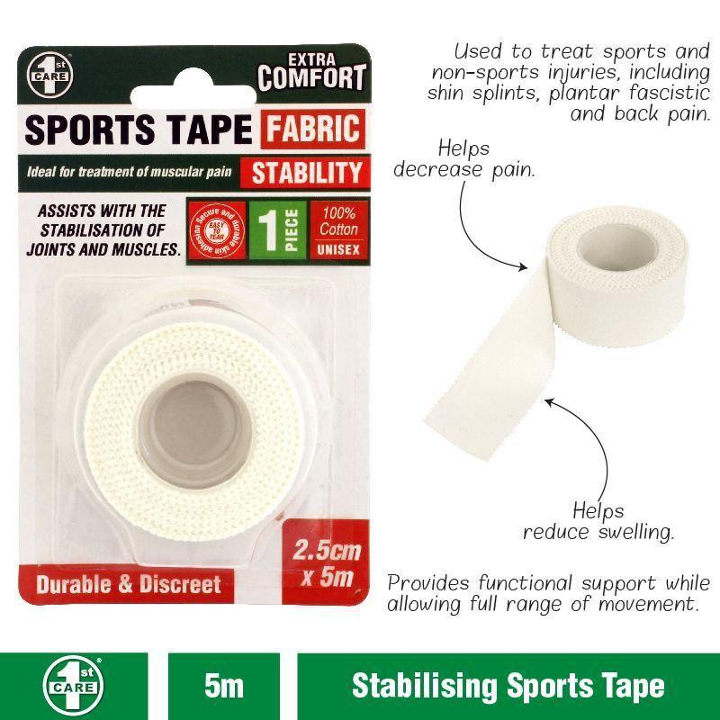 Fabric Sports Tape - 5m - The Base Warehouse