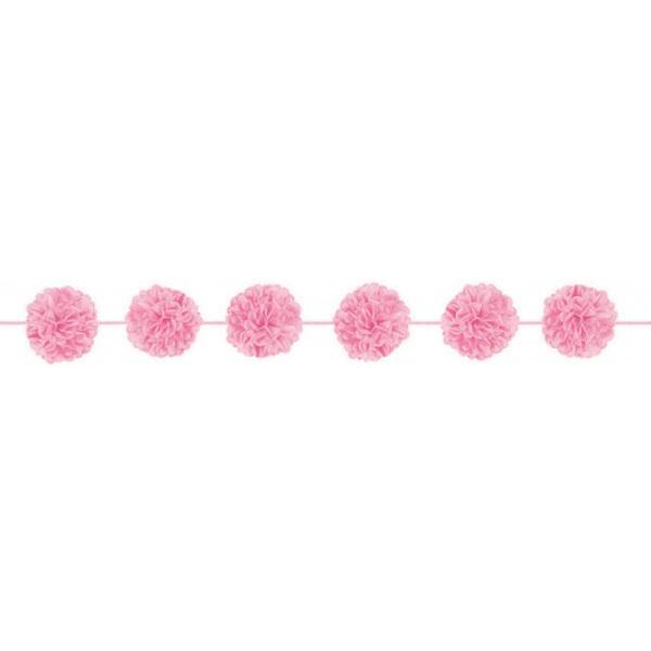 New Pink Fluffy Garland - The Base Warehouse