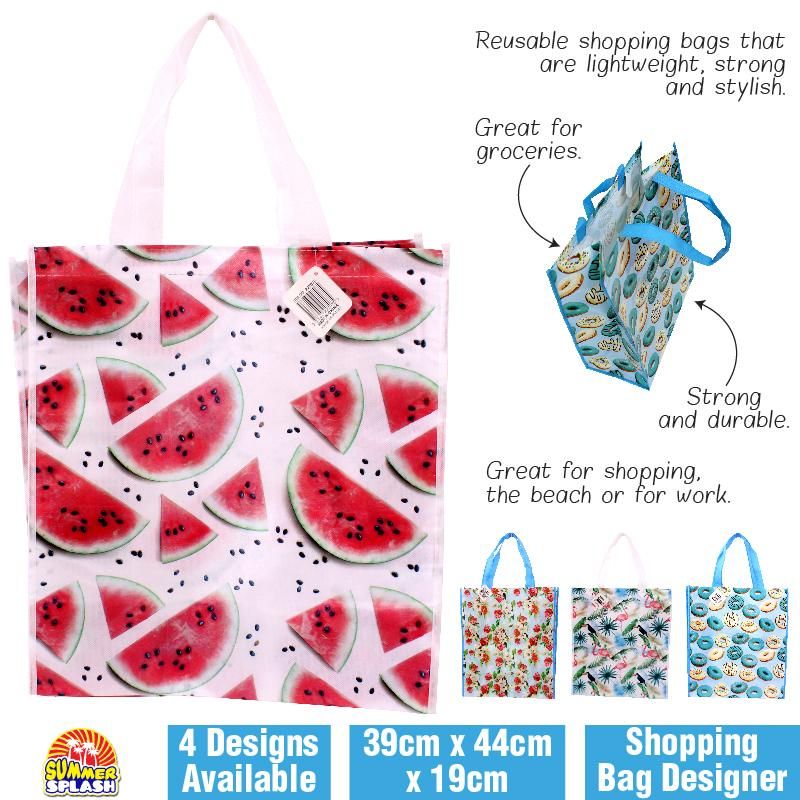 Summer Design Shopping Bag - 39cm x 44cm x 19cm