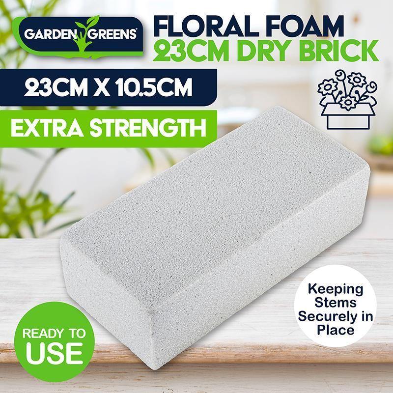 Extra Strength Dry Floral Foam Brick - 23cm x 10.5cm x 7cm - The Base Warehouse