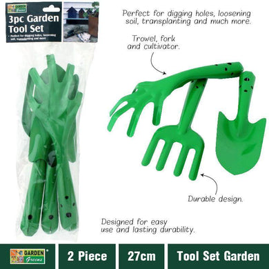 3 Pack Garden Tool Set - 27cm - The Base Warehouse