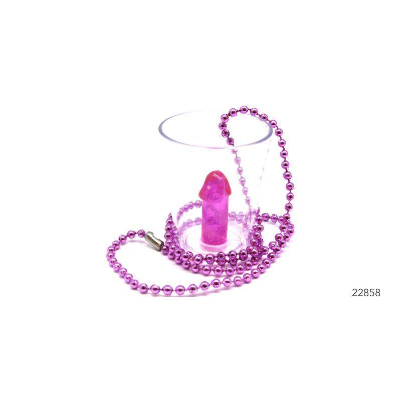 Pink Dicky Shot Glass Necklace