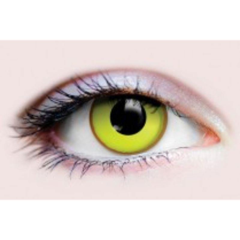 Yellow Nightcrawler Contact Lenses - The Base Warehouse