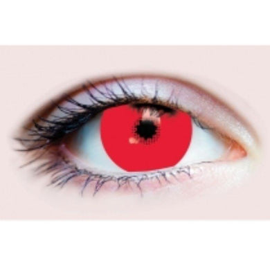 15.2mm Mini Scleral Red Contact Lenses - The Base Warehouse
