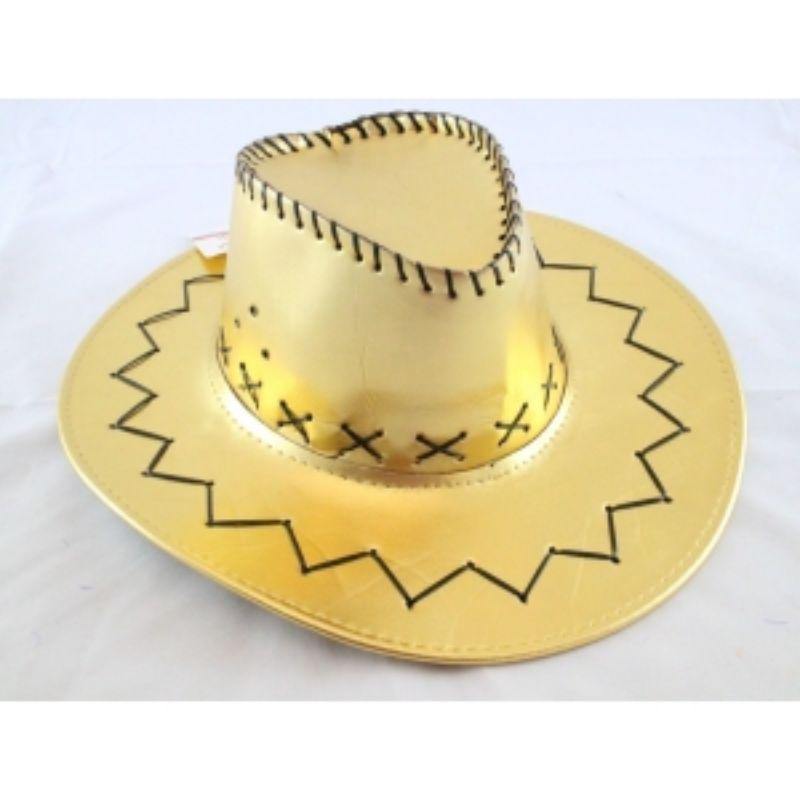 Metallic Gold Cowboy Hat - The Base Warehouse