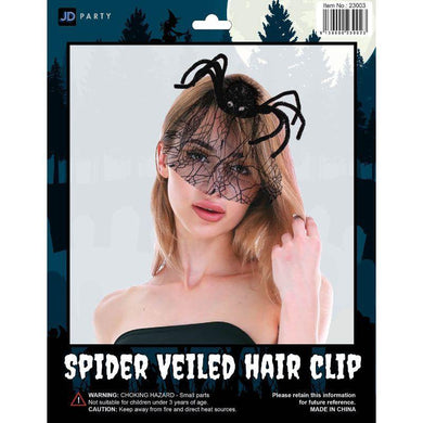 Spider Veiled Headband - The Base Warehouse