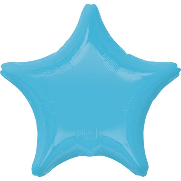 Caribbean Blue Star Foil Balloon - 45cm