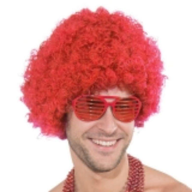 Red Afro Wig - The Base Warehouse