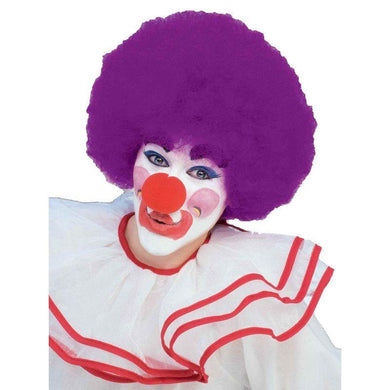 Purple Afro Clown Wig - The Base Warehouse