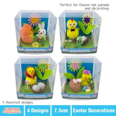 Easter Chicken Decoration - 7.5cm - The Base Warehouse