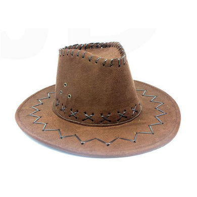 Adult Light Brown Cowboy Hat - The Base Warehouse