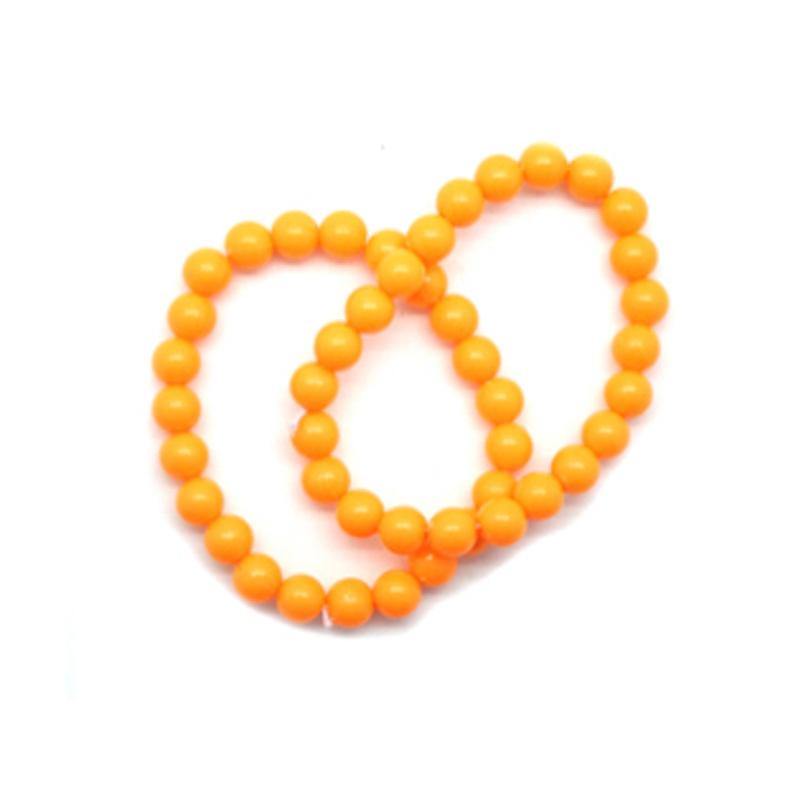 2 Pack Orange Neon Beaded Bracelet - The Base Warehouse