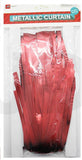 Load image into Gallery viewer, Metallic Red Matte Tinsel Curtain - The Base Warehouse
