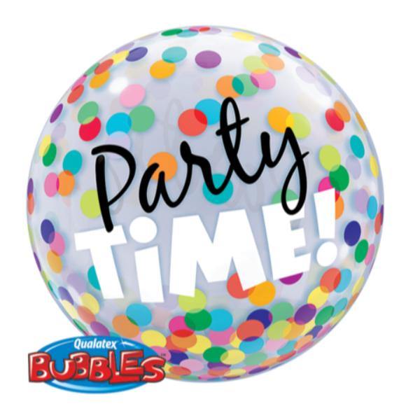Party Time! Colorful Dots Bubble Balloon - 56cm - The Base Warehouse