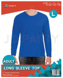 Load image into Gallery viewer, Adult Blue Long Sleeve Top - Large - The Base Warehouse
