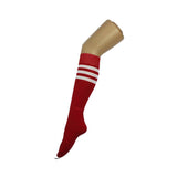 Load image into Gallery viewer, Adult Red Sports Socks With White Stripe
