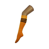 Load image into Gallery viewer, Adult Orange Sports Socks With White Stripe - The Base Warehouse
