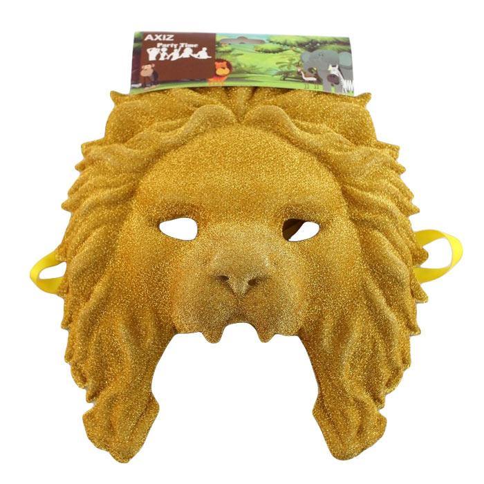 Golden Glitter Lion Mask