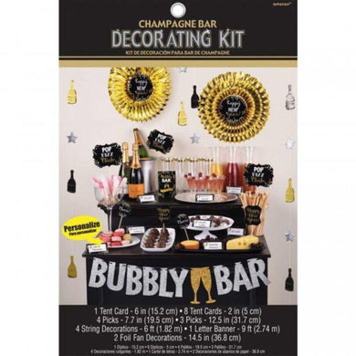 New Year Champagne Bar Decoration Kit - The Base Warehouse