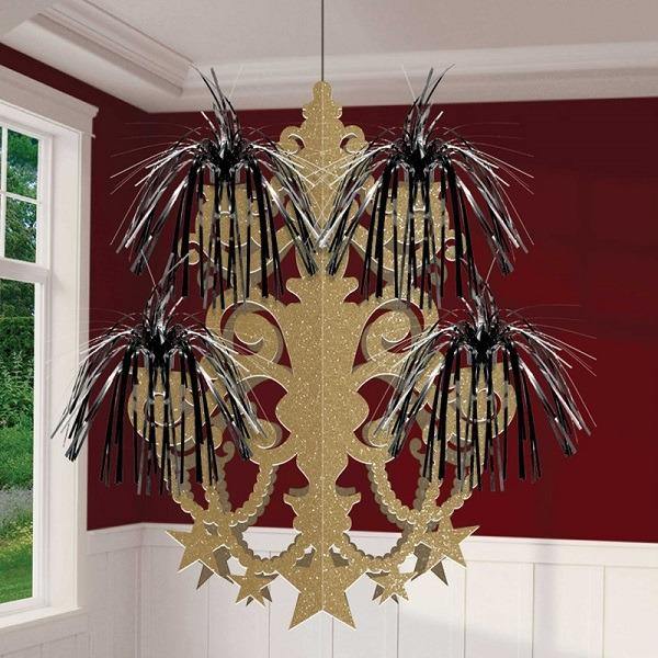 Glitter Chandelier Hanging Decoration - The Base Warehouse