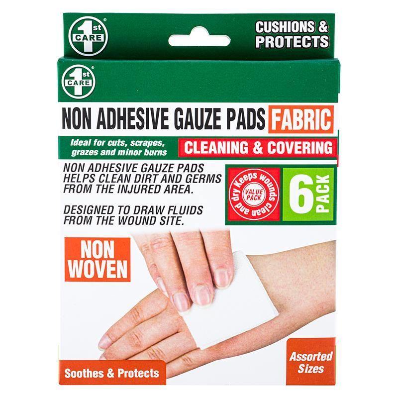 6 Pack NonAdhesive Gauze Pads The Base Warehouse