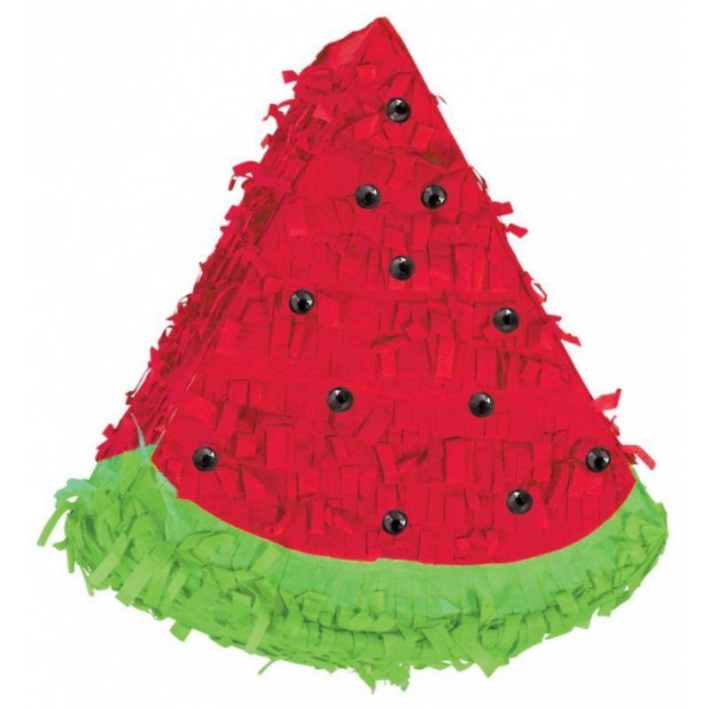 Watermelon Mini Pinata Decoration & Gems - 16cm - The Base Warehouse