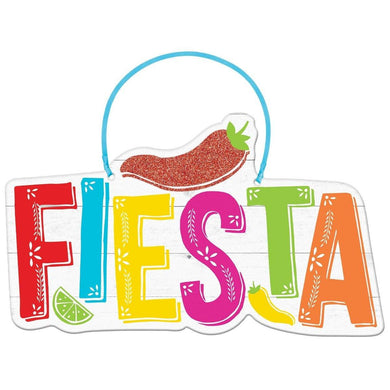 Fiesta Hanging MDF Sign - 29cm x 17cm - The Base Warehouse
