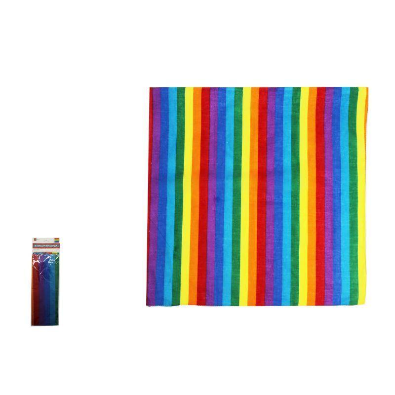 Rainbow Stripe Bandana - The Base Warehouse