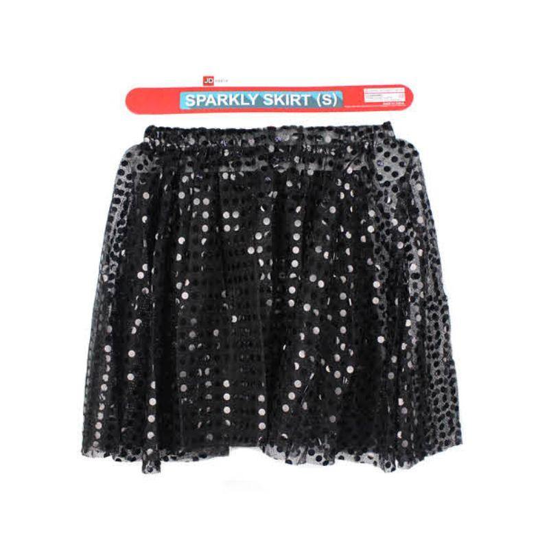 Adult Black Sparkly Skirt - Medium - The Base Warehouse