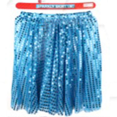 Adult Light Blue Sparkly Skirt - Medium - The Base Warehouse