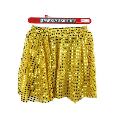 Adult Gold Sparkly Skirt - Medium - The Base Warehouse