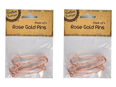 4 Pack Rose Gold Pins - The Base Warehouse