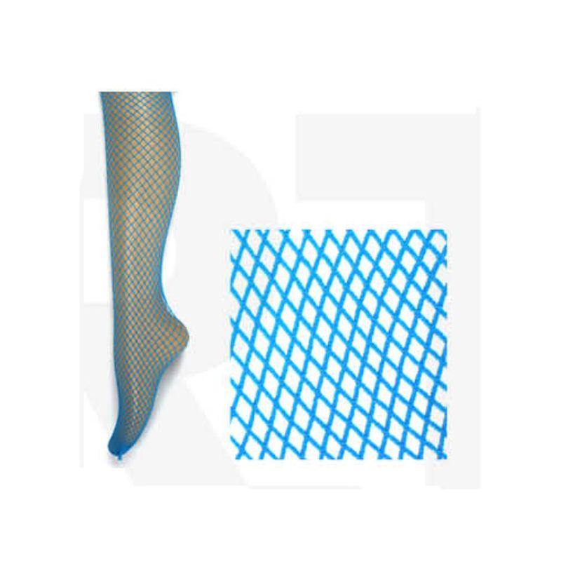 Womens Blue Fishnet Pantyhose - The Base Warehouse