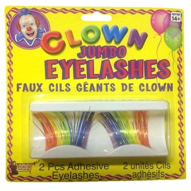 Jumbo Rainbow Clown Eyelashes - The Base Warehouse