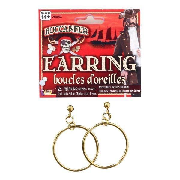 Pirate Gold Hoop Earrings - The Base Warehouse