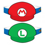 Load image into Gallery viewer, 8 Pack Super Mario Bros Paper Hats
