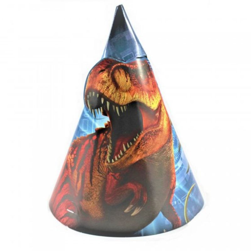8 Pack Jurrasic World Cone Hats