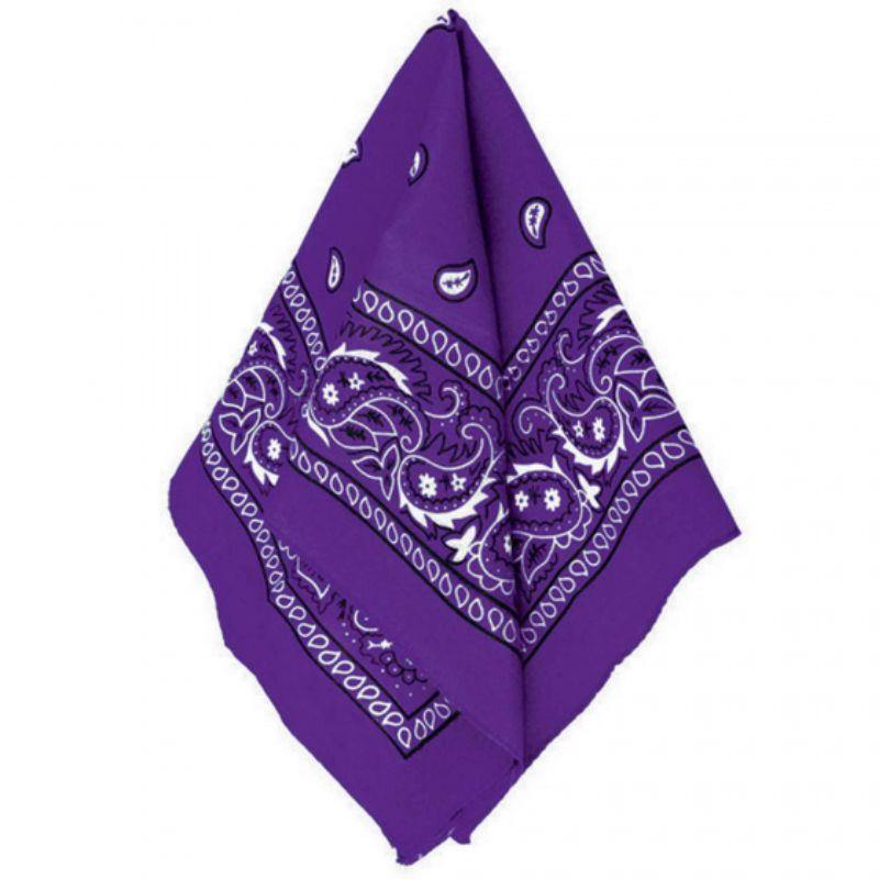 Purple Paisley Bandana - The Base Warehouse