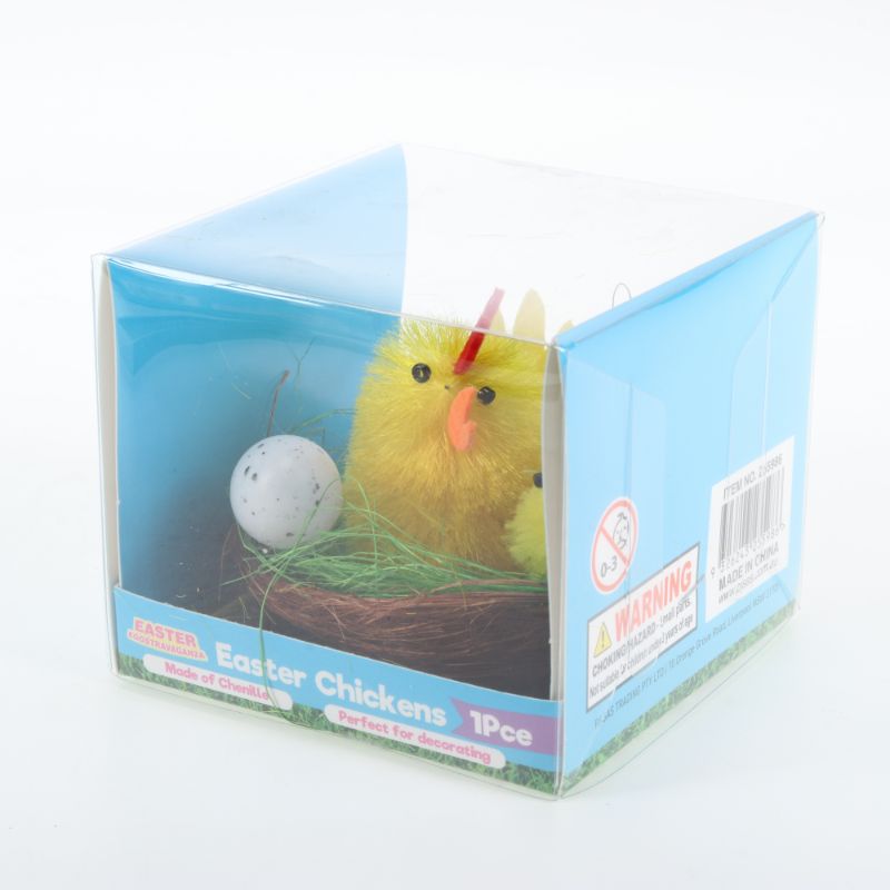 Easter Chicken Nest Decoration - 8cm x 8cm x 6cm