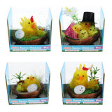 Load image into Gallery viewer, Easter Chicken Nest Decoration - 8cm x 8cm x 6cm
