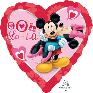 Mickey & Mouse Heart Foil Balloon - 45cm - The Base Warehouse