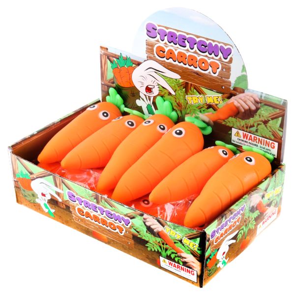 Squeeze & Stretch Carrot Toy - 16cm