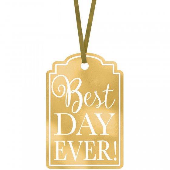 25 Pack Gold Best Day Ever Tags - The Base Warehouse