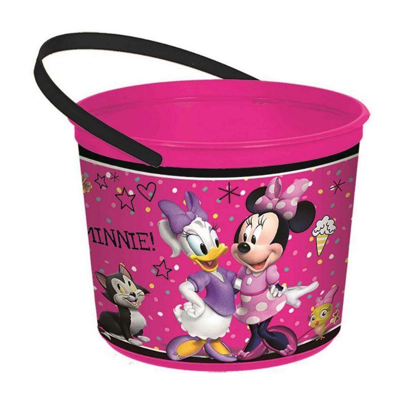 Minnie Mouse Happy Helpers Plastic Favor Container - 12cm x 16cm - The Base Warehouse