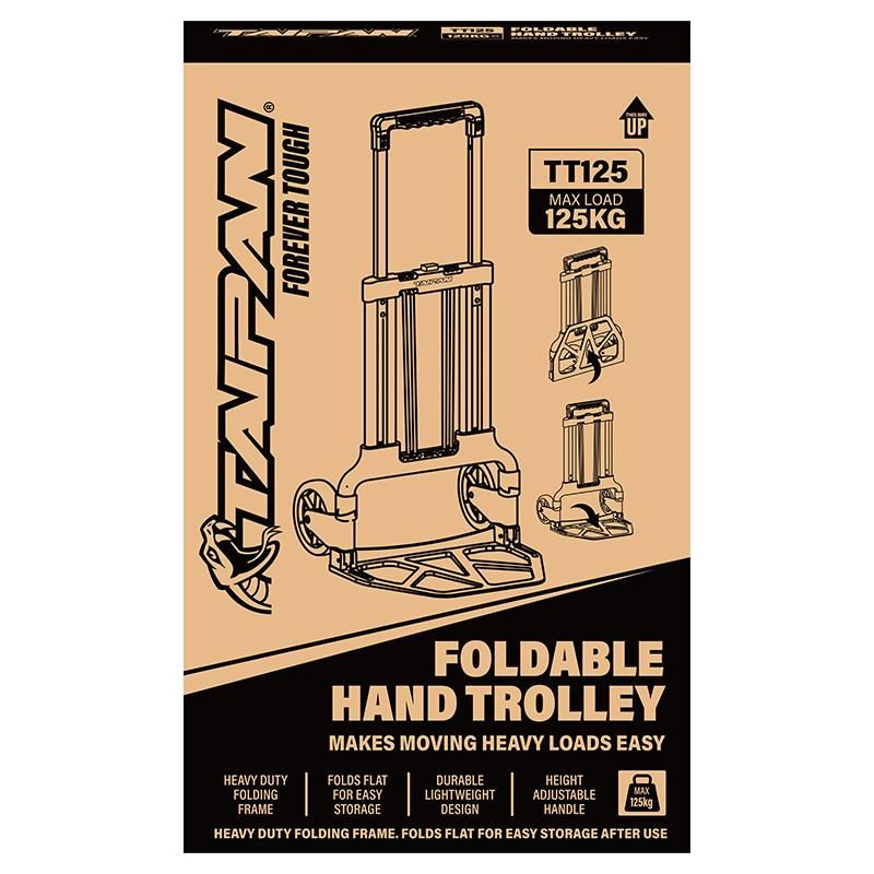 Heavy Duty Foldable Hand Trolley - 125kg Capacity