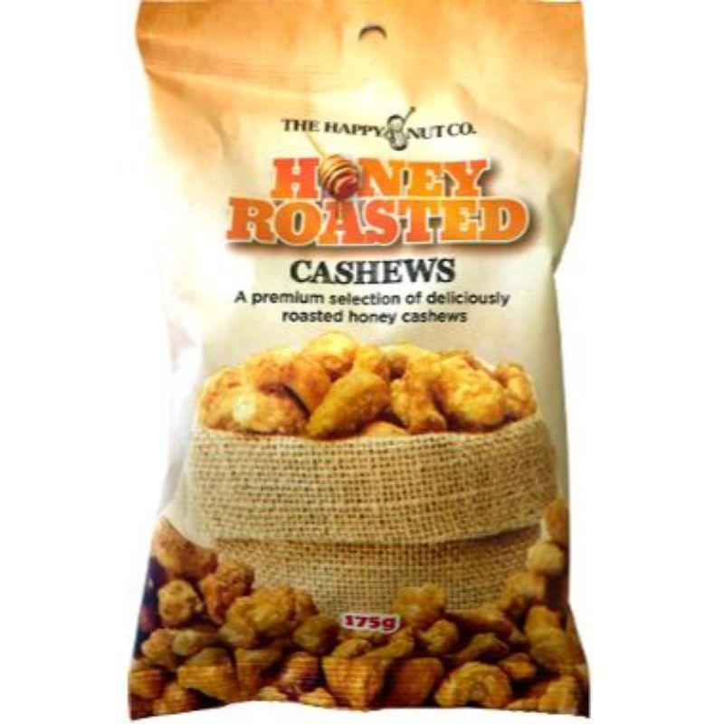 Happy Nut Co. Honey Roasted Cashews - 175g - The Base Warehouse