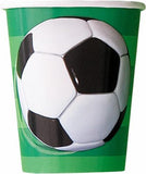 Load image into Gallery viewer, 8 Pack 3D Soccer Paper Cups - 270ml - The Base Warehouse
